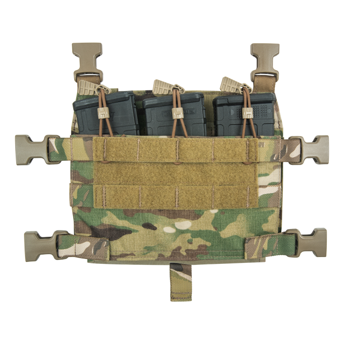 Holds three 7.62 magazines